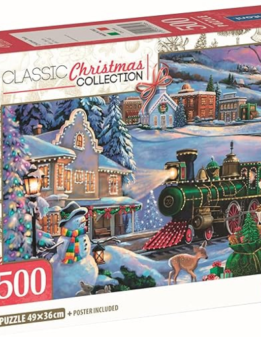 Puzzle Clementoni Classic Christmas Collection - Christmas Train 500 peças
