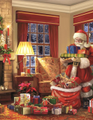 Puzzle Clementoni Classic Christmas Collection - Santa's Visit 1000 peças