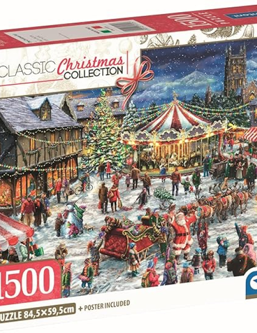 Puzzle Clementoni Classic Christmas Collection - The Christmas Fair 1500 peças