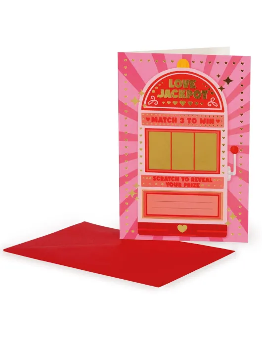 Scratch to Reveal Greeting Card - Love Jackpot