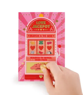 Scratch to Reveal Greeting Card - Love Jackpot