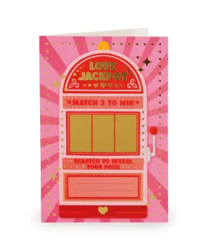 Scratch to Reveal Greeting Card - Love Jackpot