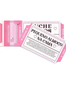 Vouchers Românticos - Book of 24 Romantic Vouchers - Gift Vouchers (Português)