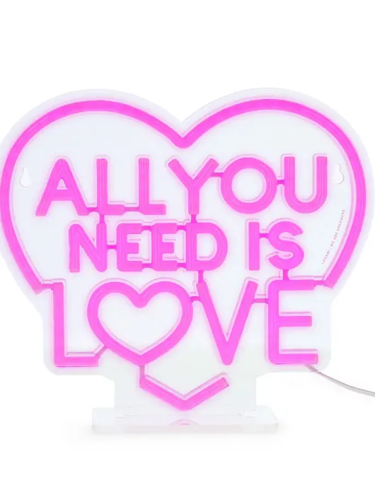 Neon Effect Led Lamp - All You Need is Love - It's a Sign