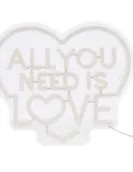 Neon Effect Led Lamp - All You Need is Love - It's a Sign