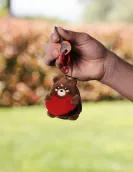 Teddy Bear Plush Key Ring - Tiny Super Soft!