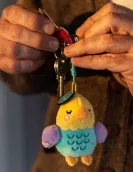 2 Key Rings with a Stuffed Toy - Super Soft! - Tiny
