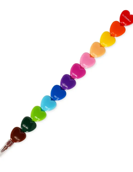 12 Stackable Crayons - Dream in Colour Heart