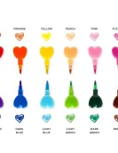 12 Stackable Crayons - Dream in Colour Heart