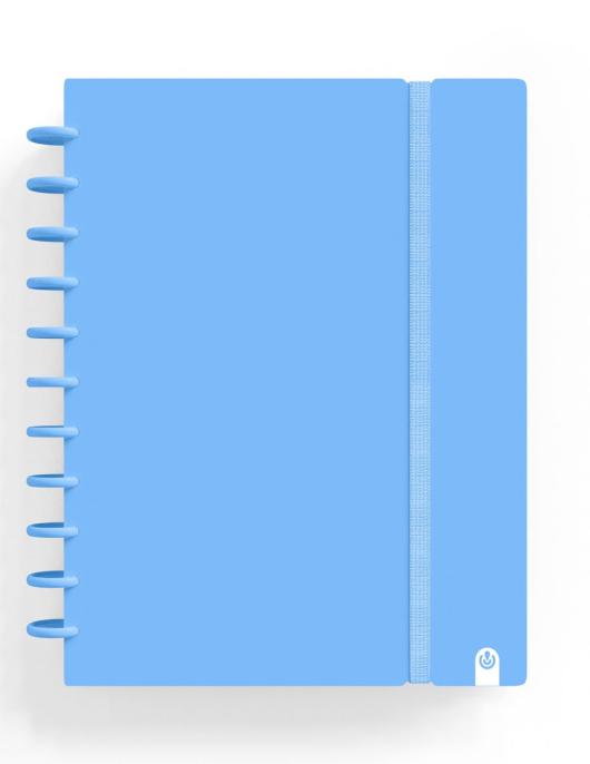 Caderno Ingeniox A4 - Azul Pastel