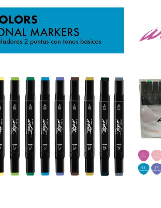 Marcadores de álcool - Artist Professional 12 cores