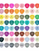 Marcadores de álcool - Artist Professional 80 cores