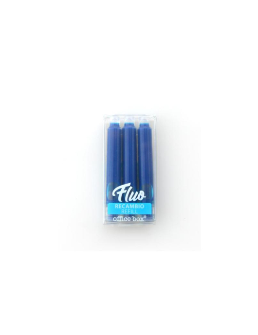 Conjunto 3 Recargas Sublinhador Office Box - Azul