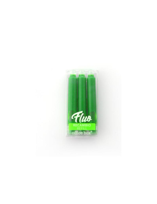 Conjunto 3 Recargas Sublinhador Office Box - Verde