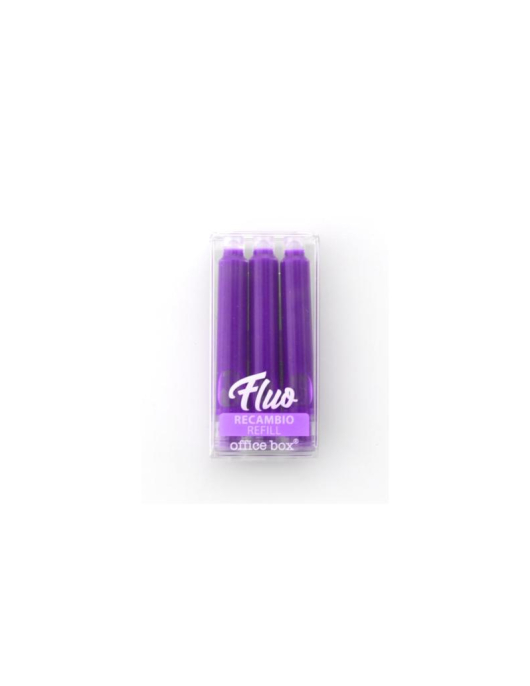 Conjunto 3 Recargas Sublinhador Office Box - Roxo